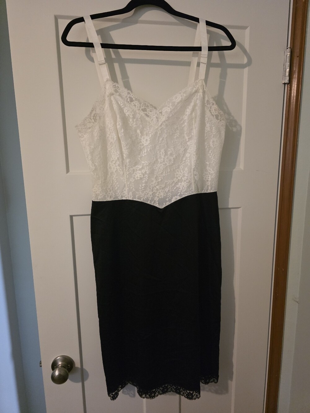 Vintage Made In USA Van Raalte Lace Slip Dress Size 38A
